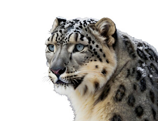 Obraz premium portrait of a snow leopard