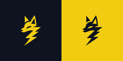 Lightning fox logo © Fajarhidayah11