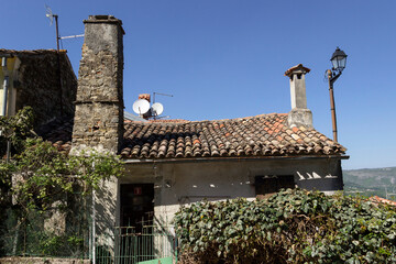 A quaint stone house, bearing the marks of time, stands serenely in the historic town of Motovun, nestled in the tranquil region of Istria, Croatia