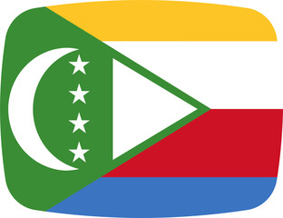 Comoros Flag on video player icon