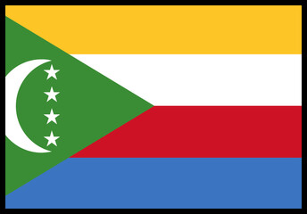 Comoros Flag rectangle Icon