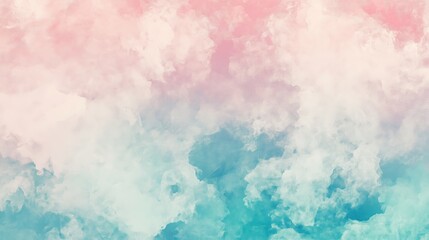 Fototapeta premium Gentle gradient background with soft pastel pink and mint hues blending seamless