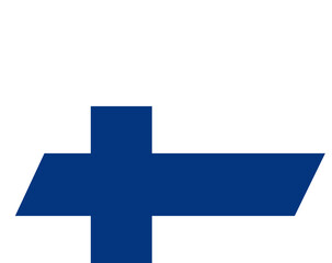 Obraz premium Folder Shape Of Finland Flag