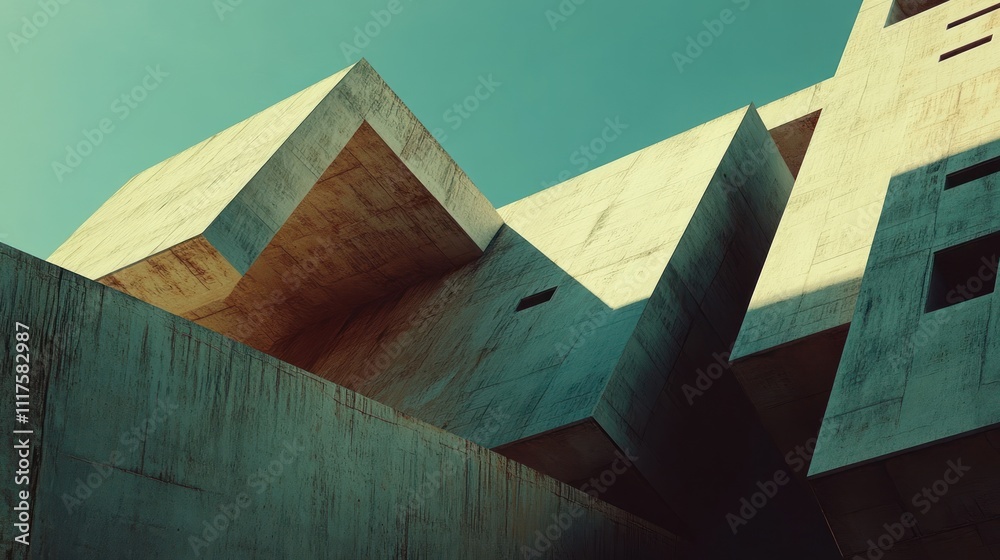 Poster Abstract Concrete Structure Architectural Design