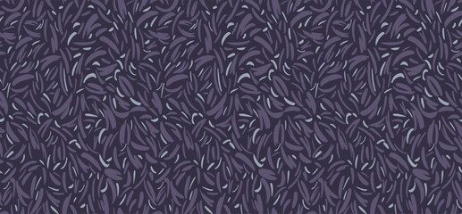 Hand drawn abstract spotted seamless pattern. Dark vector background with  layered dots, shapes, tiny drops, small spots, circles, snowflakes print.