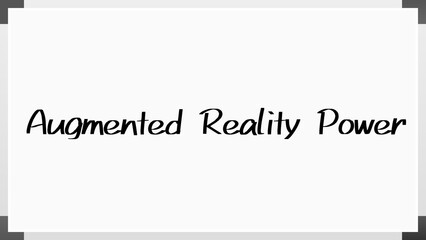 Augmented Reality Power のホワイトボード風イラスト