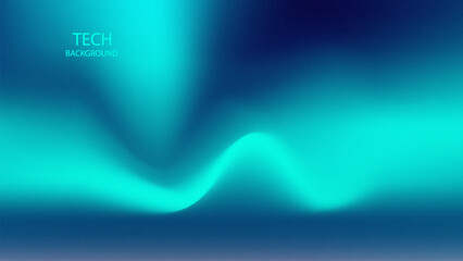 Lines glowing. Abstract background. Green Blue Colour Gradient. Monitor display tech wallpaper. Glowing and reflect neon light. Future technology.