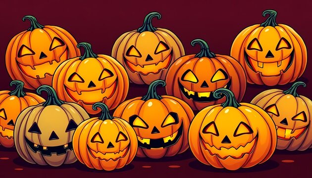 Halloween Collection of Spooky Jack O' Lanterns