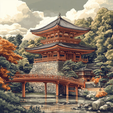 An ancient Chinese temple