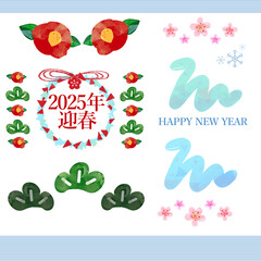 NEW YEAR MESSAGE 2025　年賀状2025年