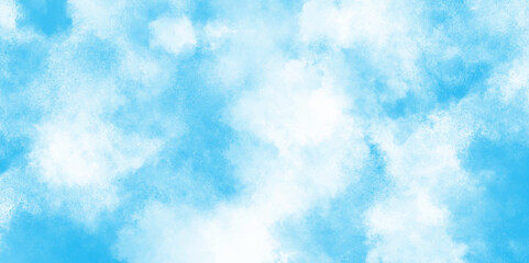Abstract natural and shiny beautiful light blue cloudy sky, light sky or ocean blue watercolor abstract background, natural cloudy watercolor abstract painting background.