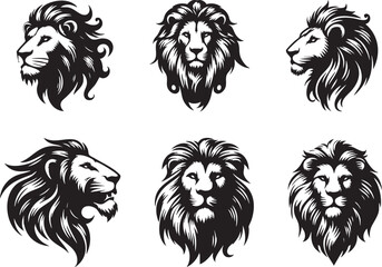 Lion Head Vector for Nature Illustrations
