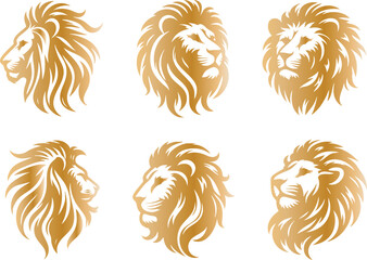 Fierce Jungle Lion Profile Graphic
