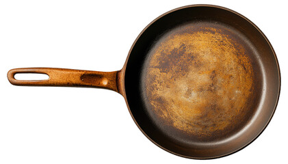 PNG Rusty cast iron frying pan