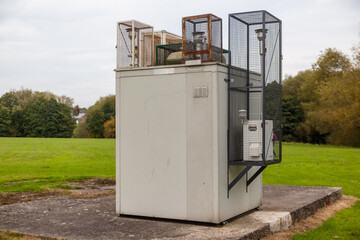 An air quality monitoring station in Chesterfield, UK