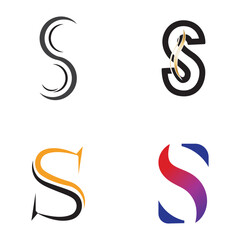 S Set Logo Design Graphic Illustration