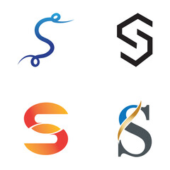 S Set Logo Design Graphic Illustration