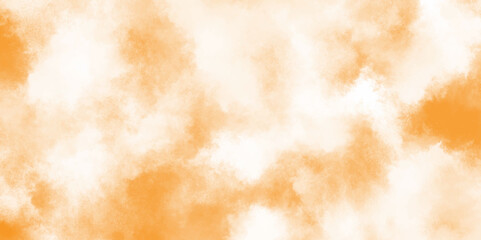 grunge abstract white clouds or fog on brown background, watercolor of brown surface with white tiny and fresh clouds, paper texture of brown grunge surface.