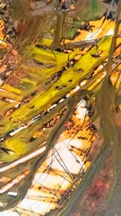 Multicolored black orange yellow background