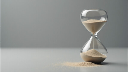 hourglass on sand