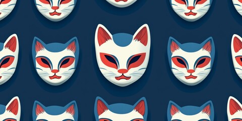Cat Mask Patterns Unique Art and Design Inspiration