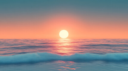 sunset over the sea