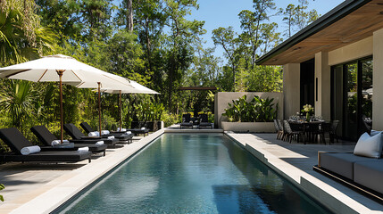 swimming pool in hotel