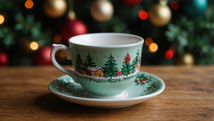 Fototapeta premium Tea Cup and mug for chirstmas 
