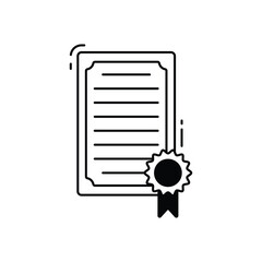 Diploma vector icon