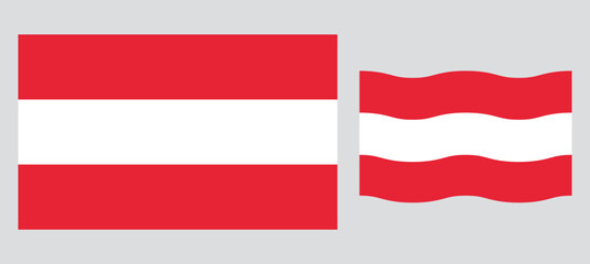 Obraz premium National flag of Austria. Austria patriotic symbol with official colors. perfect design for web or mobile app.