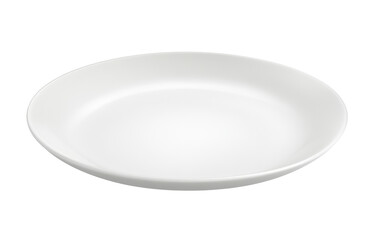 High-Quality PNG of Empty white plate isolated on ransparent png – High Resolution