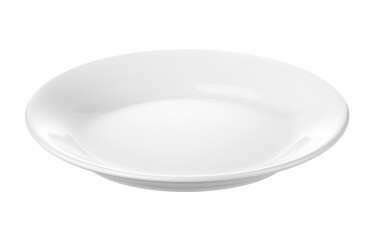 High-Quality PNG of Empty white plate isolated on ransparent png – High Resolution