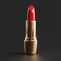 3D Lipstick Case Icon: Luxury Design for Beauty Products illustration