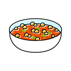 chana masala indian cuisine color icon vector. chana masala indian cuisine sign. isolated symbol illustration
