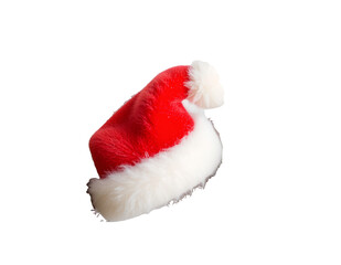 christmas hat, with transparent background, ideal for Christmas and holiday-themed projects