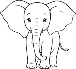 Elephant Coloring Page