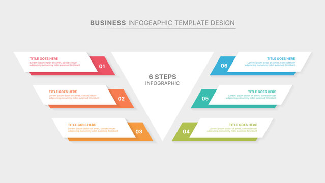 Modern Infographic Design Template with Six Options