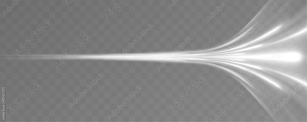 Poster light white bright white line swirl effect. glowing white semicircle on isolated background. vector 