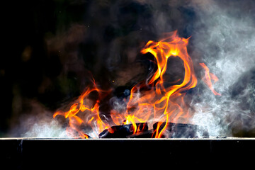 Blaze flames background. Burning fire backdrop. Flame of fire. Fire background. Fire texture....