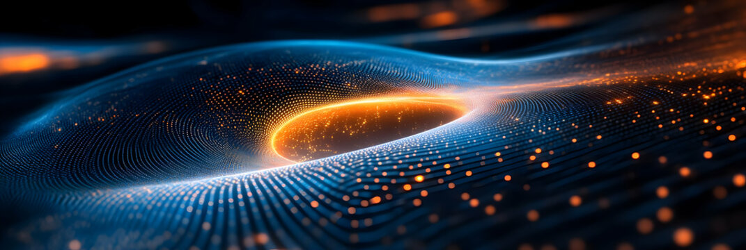 Abstract 3D Wave Background