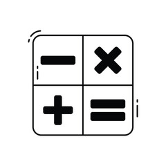 Obraz premium Math vector icon