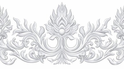 Elegant Thai Wall Pattern Design for Interiors