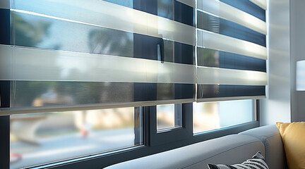 Obraz premium Zebra blinds roll.