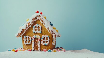 Whimsical Gingerbread House for Product Display