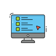 Online Test vector icon