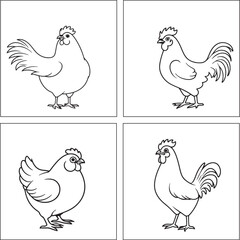 Hen Coloring Page