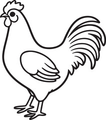 Hen Coloring Page