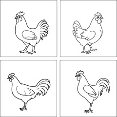 Hen Coloring Page