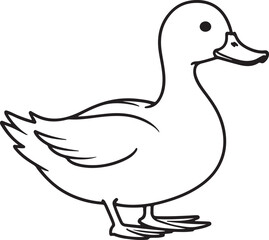 Duck Coloring Page