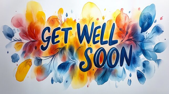 Get well soon greeting card, AI Generated